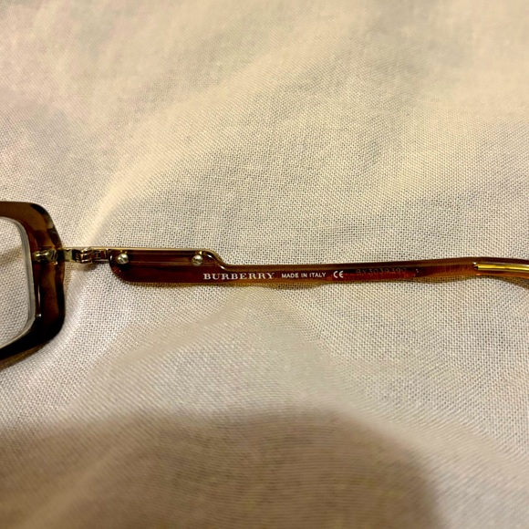 Burberry Women's Eyeglasses B 2009 3027 Brown Rectangular Frame Italy 51[]16 135 - Picture 7 of 9